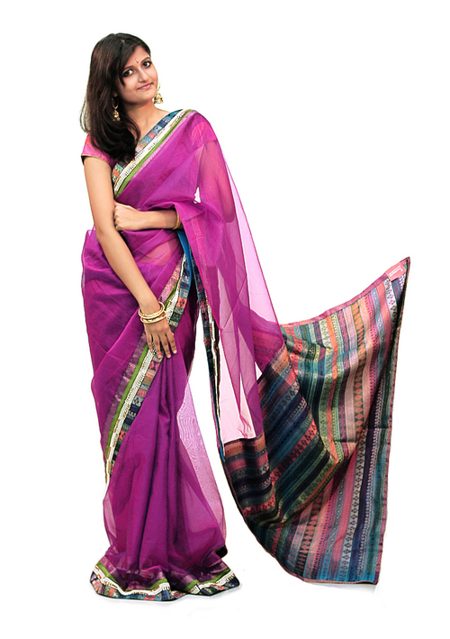 Embroidered Georgette Saree