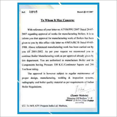 Certificates