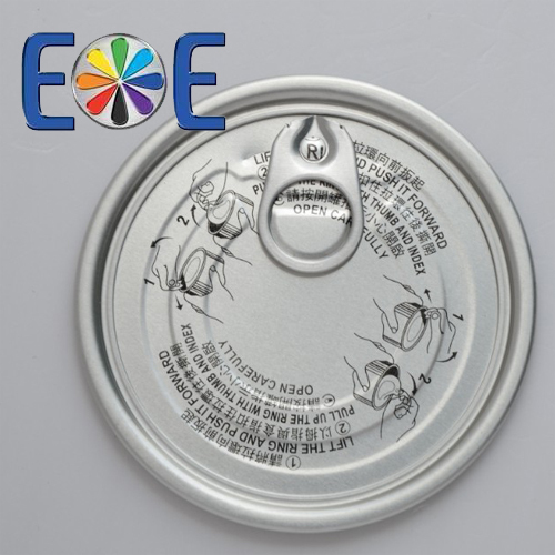 83mm aluminum can easy open end|307 dry food lid|Easy open end factory|Enpack lid