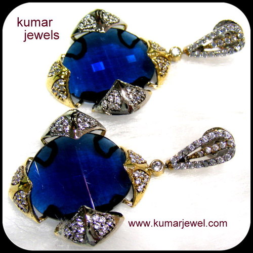 Blue Stone Earring