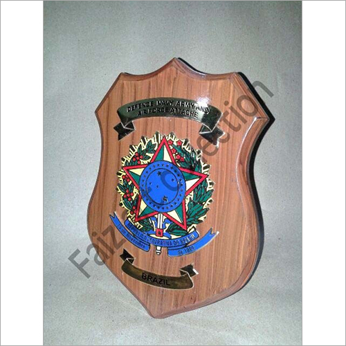 Brown Wooden Shield Plaques