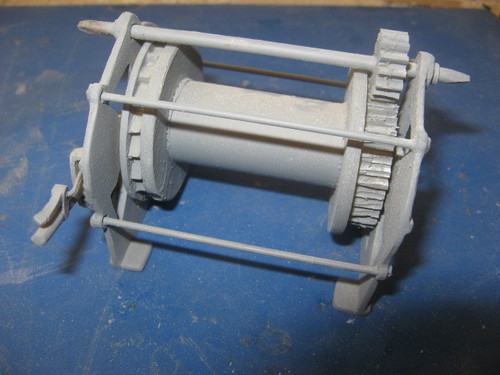 Hand type anchor windlass