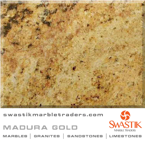 MADURA GOLD - Granite 2m x 1m 2cm, Gold, Polished Finish | Durable, Elegant, Stain-Resistant, Easy to Clean