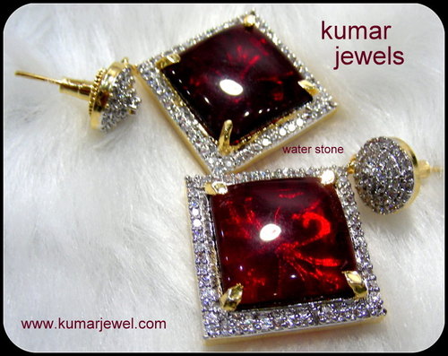Red Stone Earring