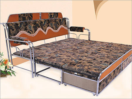 Contemporary Stainless Steel Bed