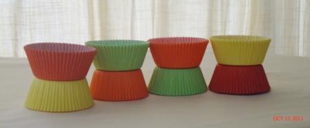 Sweet Disposable Items - Plastic 100ml, 8cm Diameter, Orange | Durable, Disposable, Colorful, Hygienic, Lightweight, Convenient