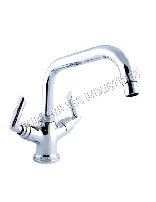 Basin Mixer Central Hole With Extended Spout