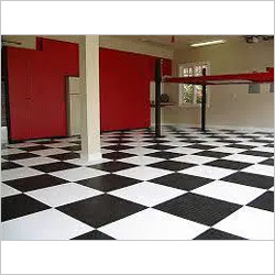 Black And White Modular Epoxy Flooring