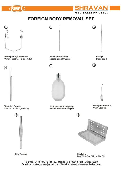 Foreign Body Removal Instruments