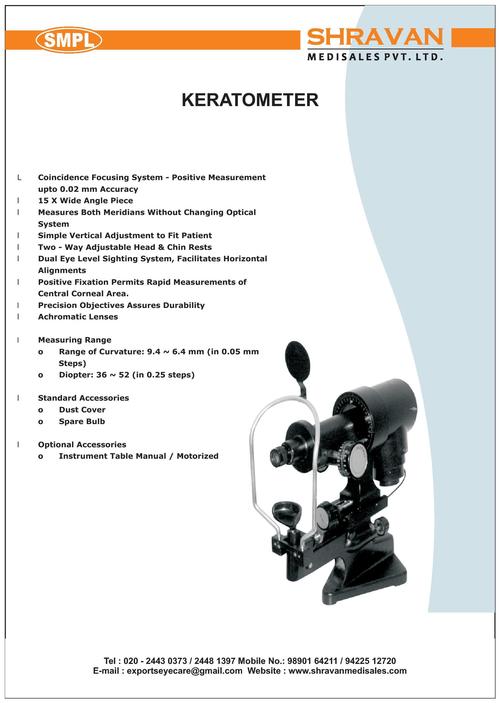 Keratometer Surgical Instrument