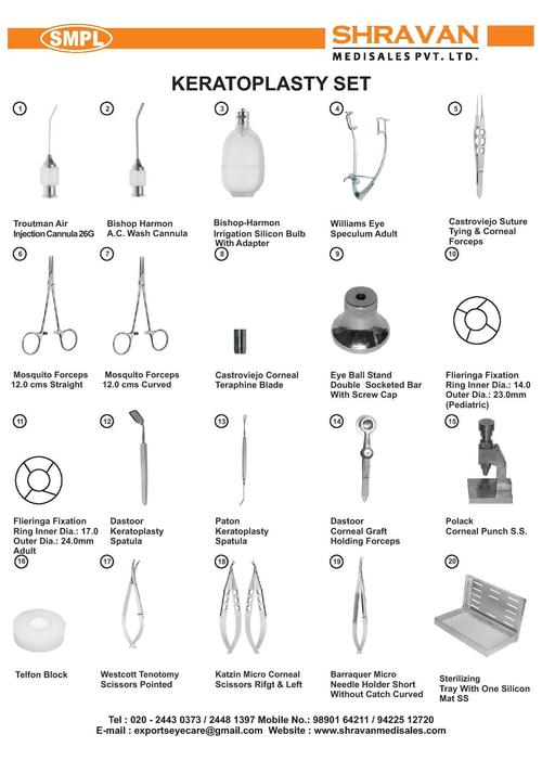 Keratoplasty Surgical Equipment