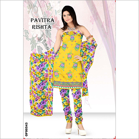 Printed Cotton Dress Material