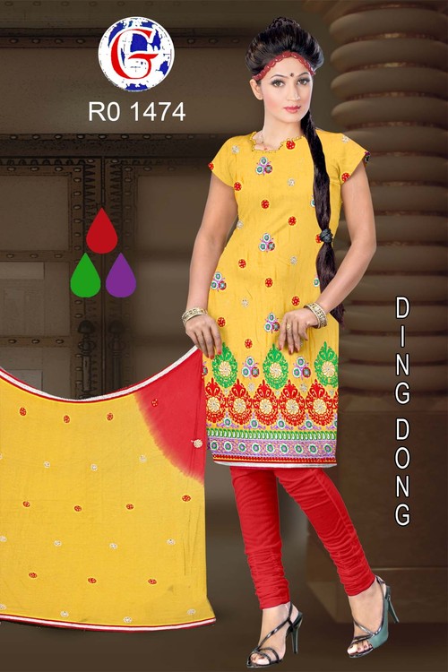Patterns Of Salwar Kameez - Cotton, Various Sizes, Vibrant Colors | Embroidered, Printed, Mill Processed, High Colorfastness