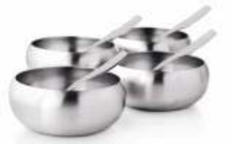 Spice Container (S/18 Pcs) - Stainless Steel, 70mm Diameter, Silver | Durable, Stylish, Space Saving