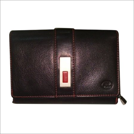 Ladies Black Leather Purse