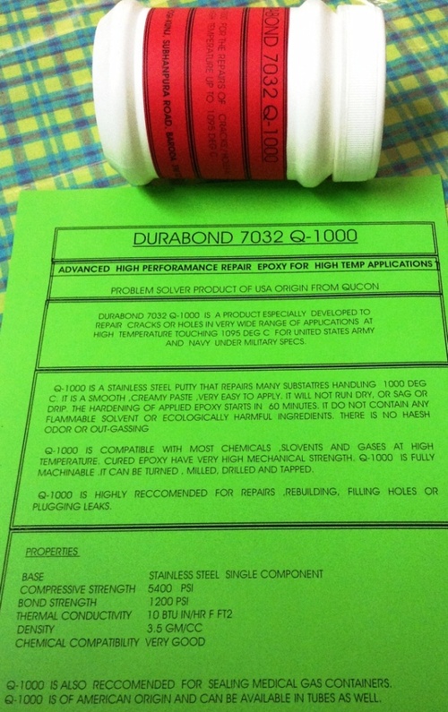 HIGH TEMP COLD WELD COMPOUND