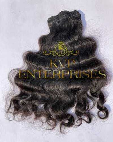 Black Machine Weft Silky Straight Hair