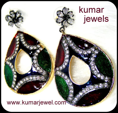 Multi color earring