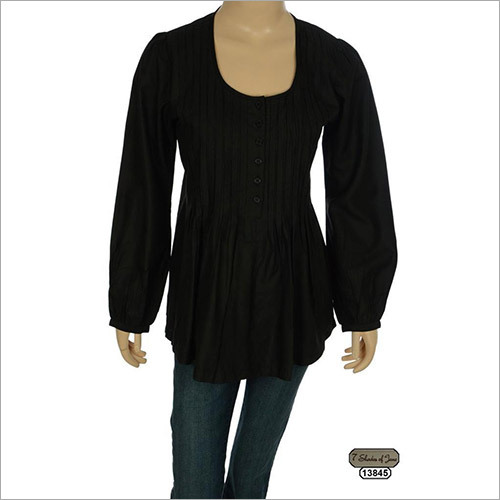 7 Shades of Jane Subtle Striped detailing Shirt Style Top Large