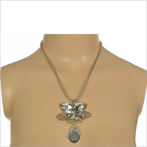 1.6 NEW 7 Shades of Jane Sparkling Stone Pendant Necklace