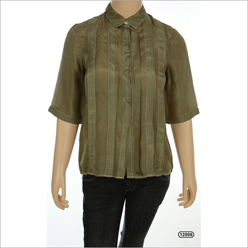 2.0 NEW All Saints Spitalfields Pleated Button Down Shirt Medium 8