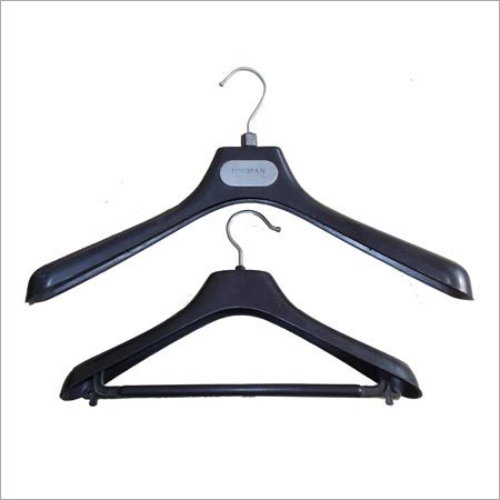 Tubular Plastic Clothes Hangers - Plastic, Variable Size, Black | Durable, Scratch Resistant, Lightweight, Stylish