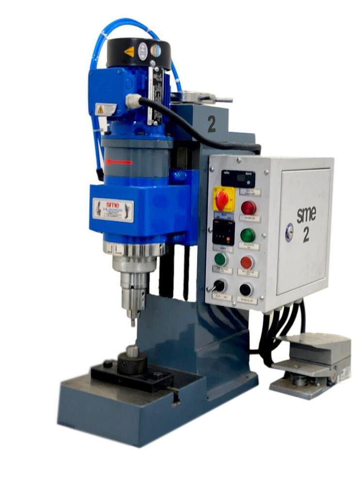 Semi Automatic Riveting Machine - Color: Blue & Gray