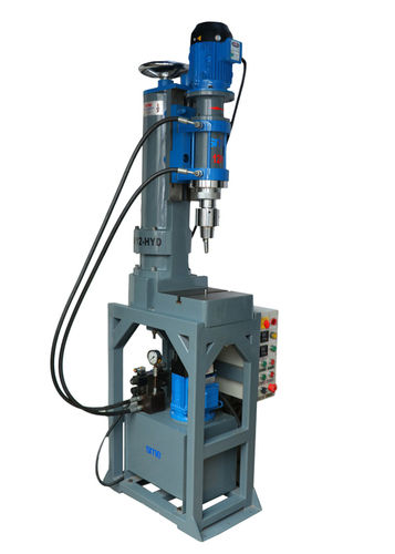 Hydraulic Spin Riveting Machine - Color: Blue & Gray