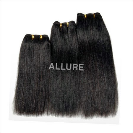 Machine Weft Human Hair - Human Hair, Black, Various Lengths, Straight Texture | Natural Look, Tangle-Free, Durable, Easy Maintain