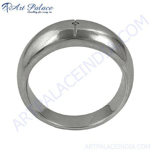 Fashion 925 Sterling Plain Silver Ring, Indian Silver Jewelry
