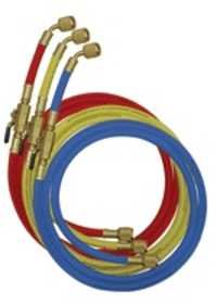 Refrigerant Charging Hoses - Nylon Barrier, 1/4" & 3/8" Fittings | 36"-96" Lengths, 750-800 Psi Working Pressure, Elevated Durability, Easy Installation