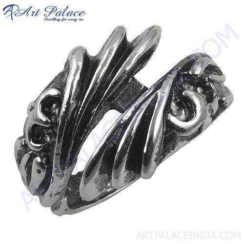 Latest Design 925 Sterling Plain Silver Ring, Hot Sale Silver Ring