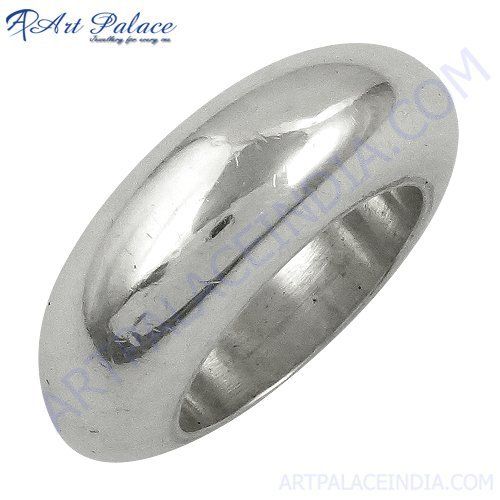 925 Sterling Plain Silver Ring, Hot Sale Silver Ring Jewelry