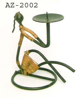 wrought Iron Candle Holders Black Powder Coating