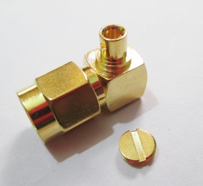 SMA (M) R/A RF Connector for 0.086mm Cable