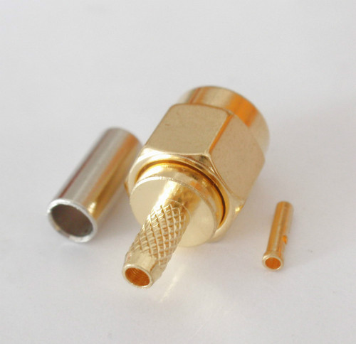 SMA (M) Straight Connector for RG316 Cable