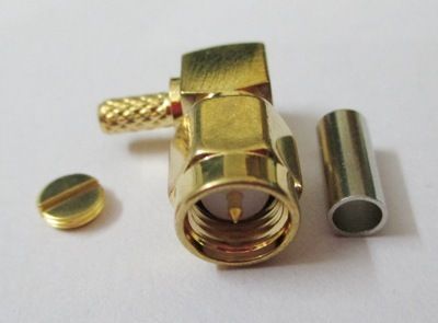 SMA Male R/A Connector for RG316 Cable