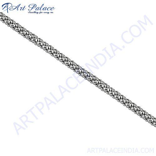 New Style Plain Silver Chain, 925 Sterling Silver