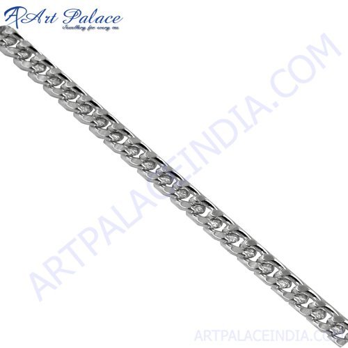 Exquisite Look New Natural Simple Silver Chain, 925 Sterling Silver