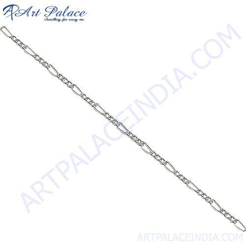 New Fashionable Plain Silver Chain, 925 Sterling Silver