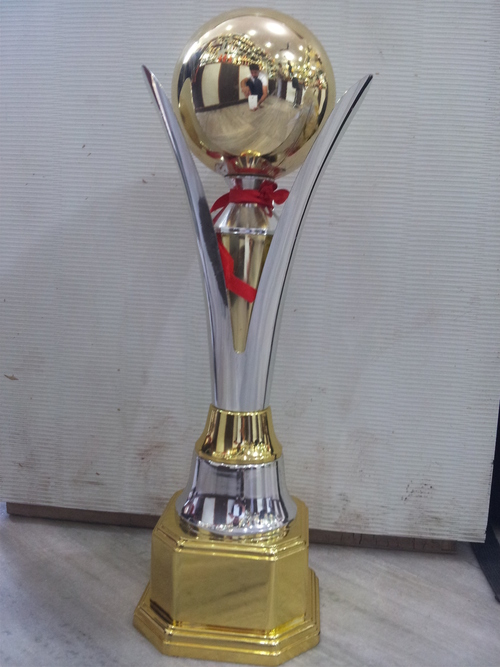 Trophy - Metal Alloy, Variable Height, Gold Octagonal Base | Award Recognition, Motivational Tool, Event Prize