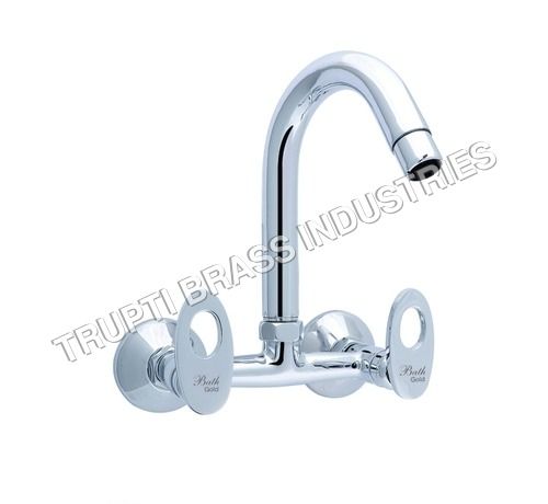 Brass Sink Mixer With Regular Swinging Spout