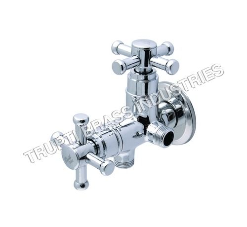 Stainless Steel Two Way Angle Cock With Wall Flange