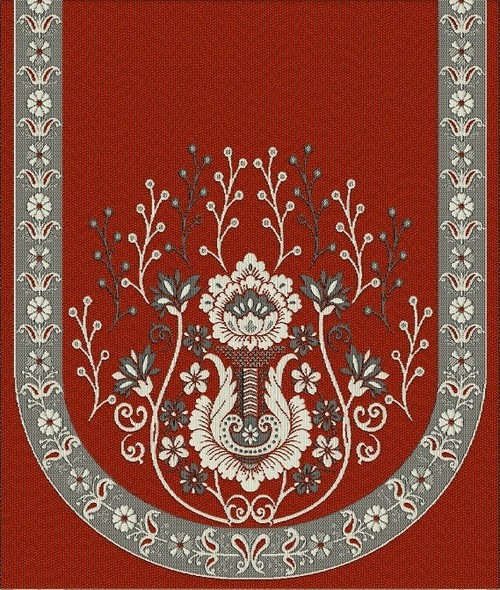 Red Far Sofa Panel - 100% Cotton, Rectangular Shape, Printed Pattern | Ideal For Home, Decorative And Hotel Use, Available In Multiple Colors
