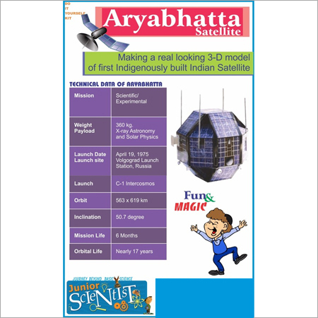 ARYABHATTA MAKING KIT - Cardboard, Variable Dimensions, White | Educational, 3D Model, Interactive, Fun