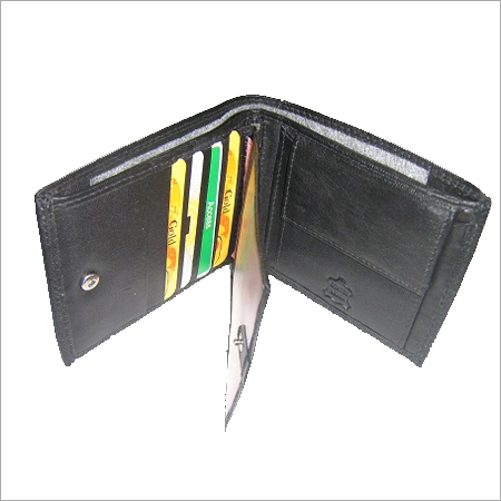 Gents Black Leather Wallet
