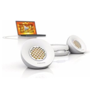 Philips SPA3251 2 Notebook USB Speakers (White)