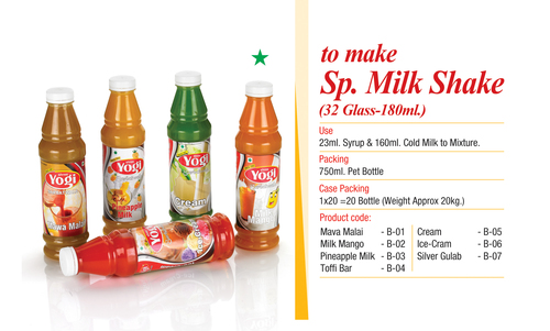 To Make Sp. Milk Shake Syrup By YOGI FOODS