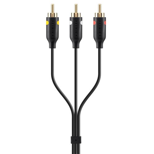 Belkin F3Y084bf2M Composite/RCA Audio Video Cable (Black)