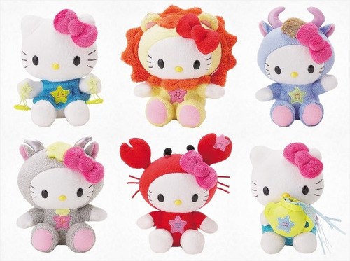 Hello-kitty - Plush Fabric, Small, Pink | Soft Plush, Cute Design, Zodiac Themed, Collectible Toy